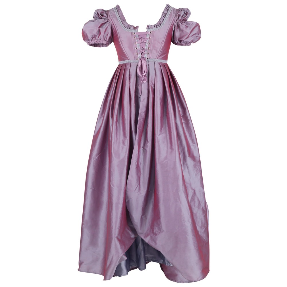 Attitude Corsets - Raley Rococo Overbust Guinevere Langes Korsett Kleid - Lila